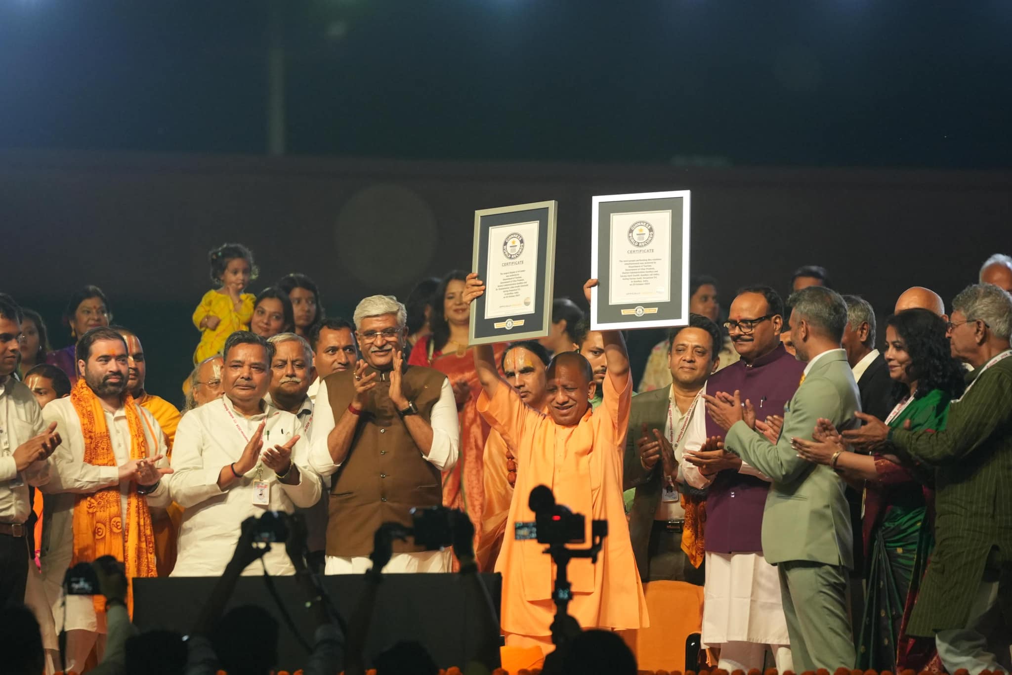 Most People Performing Diya Rotations Simultaneously 